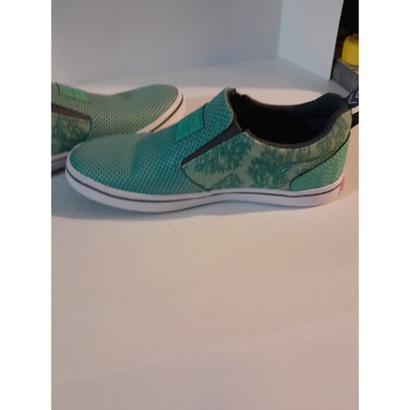 Xtratuf Salom Sisters Leather Slip On Nature/ Womens 6 Green Shoes/  SUPER NICE - Picture 6 of 7